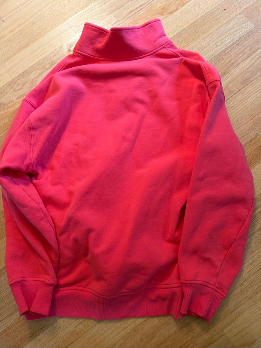 Athleta Forever Fleece 1/4 Zip Sweatshirt Punch - Picture 3 of 3